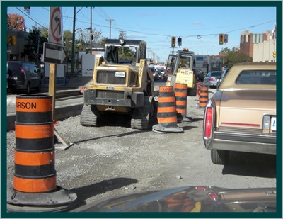 King Edward St at Rideau Enroute to Gallerie 240  but mission aborted Oct 2009 Oct 25 2009 001