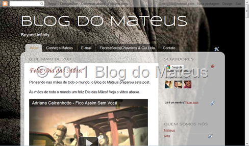 Novo design do Blog do Mateus Novo design do Blog do Mateus