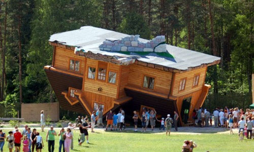 Upside Down House. It is the