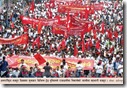 Défilé du 1er mai à Katmandou (photo Kantipur Daily)