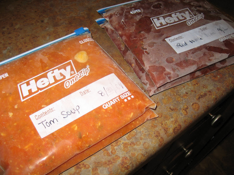 Went the break-free route of freezing this time. Also made another batch of soup.