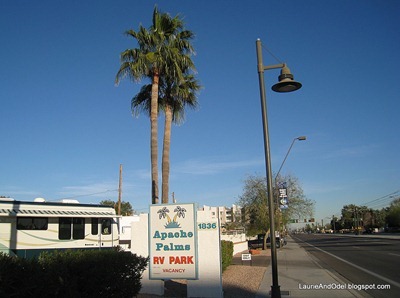 Apache Blvd and sign