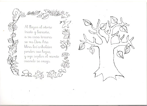 POEMAS DE OTOÑO CON DIBUJOS PARA PINTAR POEMAS DE OTOÑO CON DIBUJOS PARA PINTAR