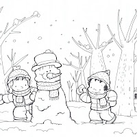 COLOREAR DIBUJOS DEL INVIERNO
