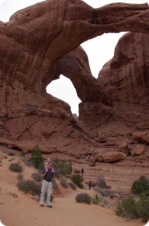 Hiking to Double Arch