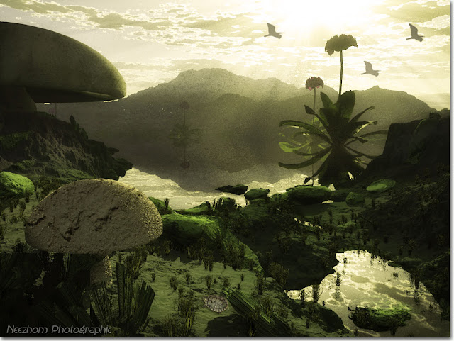 Land of the giant plants 3d landscape pictures