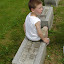 Gavin chillin' with his ancestors