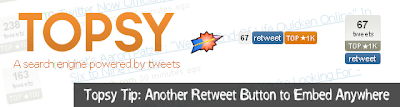 Topsy Tip: Another Retweet Button to Embed Anywhere!