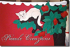 gattino su albero feltro gattino su albero feltro