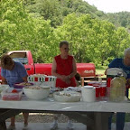 Ladies from Crockett United Methodist Church serve us a picnic lunch.