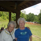 Fran Nichols & Sue Phillips at Raven Cliff.  Sue attend the Cripple Creek elementary school.