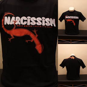 Kaos Oblong [KOM03] narcisSISM wrana hitam ukuran M & XL