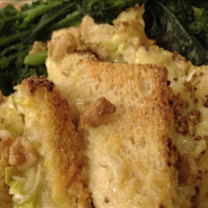 Savoury Cheese and Leek Pudding