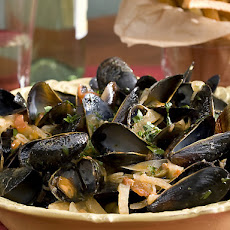 Steamed Mussels in a Tomato and Fennel Broth with Perfect French Fries