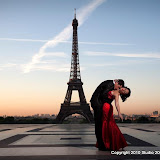 Ben and Chloe at the Eiffel Tower