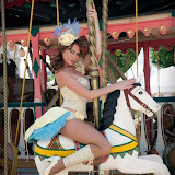 Sahra at the carousel