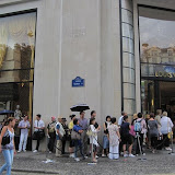 Queuing at Lous Vuitton