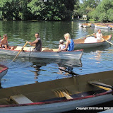 Sahra in a boat