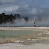 Das dampfende Wasser erreicht Temperaturen bis zu 74 Grad Celsius