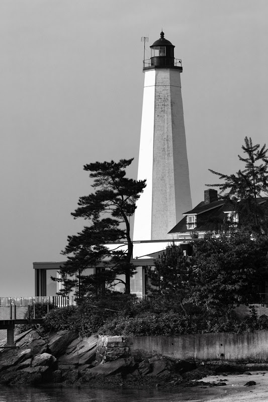 New London Lighthouse BW