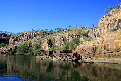 Cliff and river