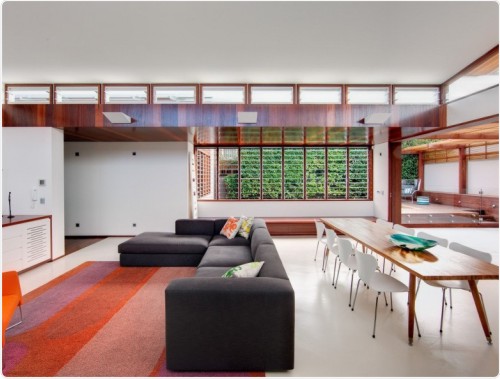 contemporary residence with livingroom interior