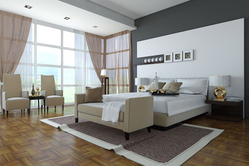 classic and fresh bedroom interior design