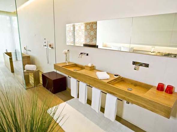 contemporary bathroom interior hotel design