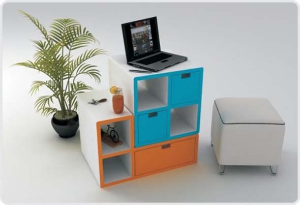 tetris shelf furniture design idea