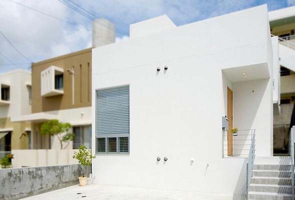 japanese minimalist town house architecture design