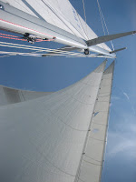 My favorite sail set, #2 Genoa, Staysail, and full main