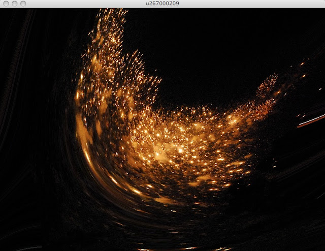 Firework Explosion with Warp Effect