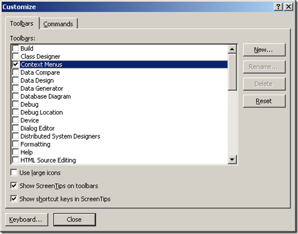 Context Menu