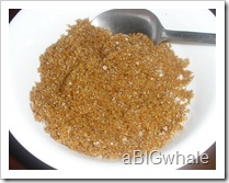 mix brown sugar and salt