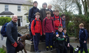 At the start at Maugold Church