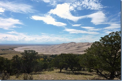 Great Sand Dunes National Park view from hiking trail