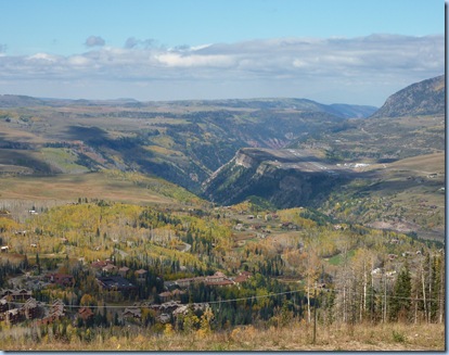 Colorado Mountain Village above Telluride with Airstrip