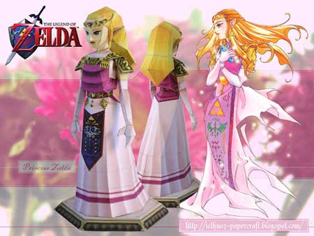 Princess Zelda Papercraft