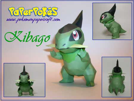 Pokemon Kibago Papercraft