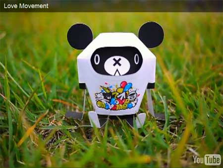 Love Movement Paper Toy