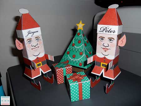 Christmas Elves Papercraft