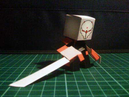 Metal Gear Solid - Gray Fox Paper Toy