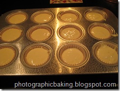 Batter in the cupcake pan