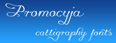 promocyja calligraphy script