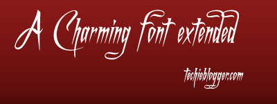 A Charming Font Extended Italics