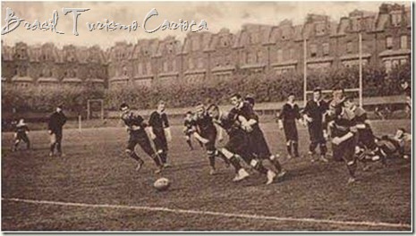 Uma das primeiras partidas de football no Brasil