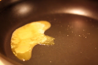 picture of melting butter in saute pan