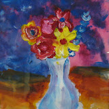 Vase with Flowers from Thousand Cranes Studio, Students Ages 3-17