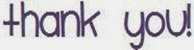 thank you