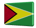 Animated 3D Guyana flag